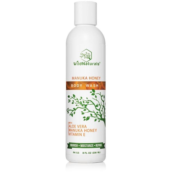 Wild Naturals Manuka Honey Body Wash - Aloe Vera Infused