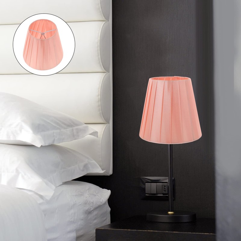 DOITOOL Pleat Lamp Shade,3.5 5.5 Bottom x 4.9 High,Small Table