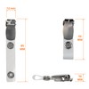 Karteo® ID Card Clip with Metal Snap Button and Vinyl