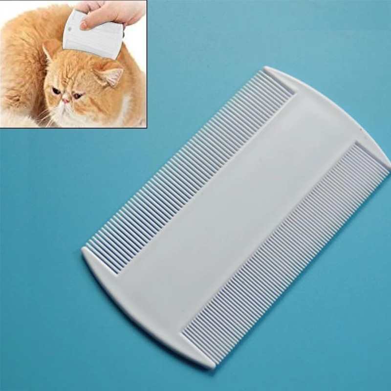 White Double Sided Nit Fine Tooth Head Lice Hair Combs