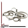 SC-Normteile Pack of 10 hose clamps with worm drive, width