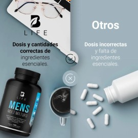 Multivitamico Hombre Mayor Años 180 Cáps Life Sabor