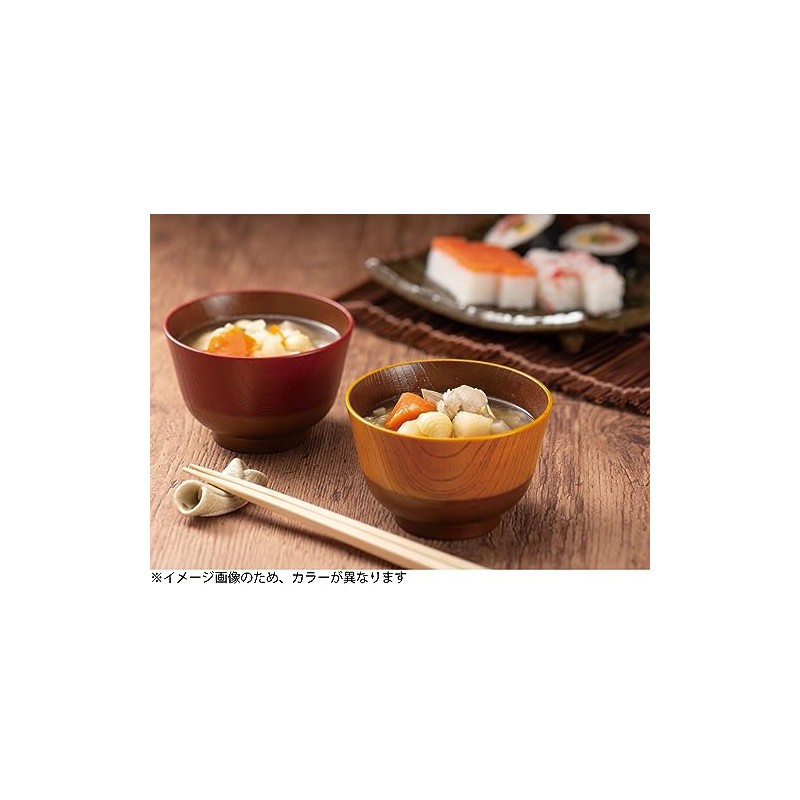 Cano 74529 Japanese Traditional Color Lacquer Soup Wan, 11.2 fl