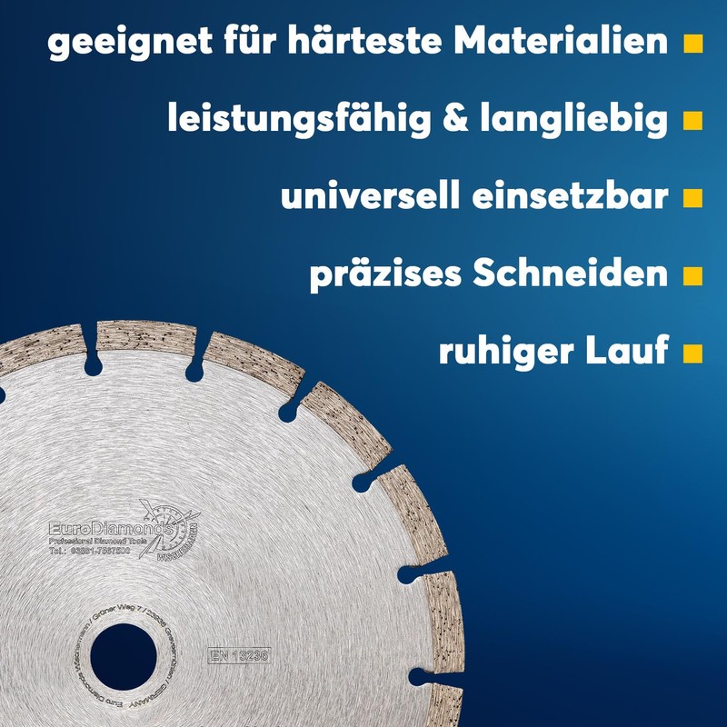 EDW Universal Diamond Cutting Disc Standard 230 x 22.2 mm