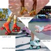 78A Ruedas para patines cuádruples de 65 x 35 mm