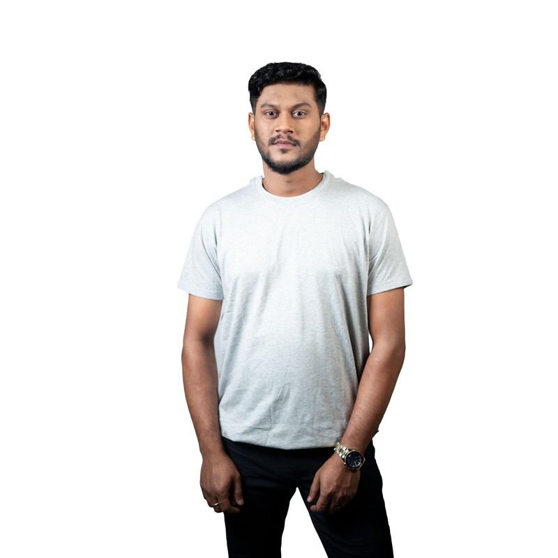 Post Surgery Recovery Tshirt Snap Open Tearaway Shirt (Medium, Grey/Men)