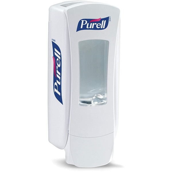 PURELL ADX-12 Push-Style Hand Sanitizer Dispenser, White, for 1200 mL PURELL ADX-12 Sanitizer Refills (Pack of 1) - 8820-06