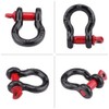 EVGATSAUTO Shackle Bracket, Galvanised High Performance Shackle D Ring 2T/4400