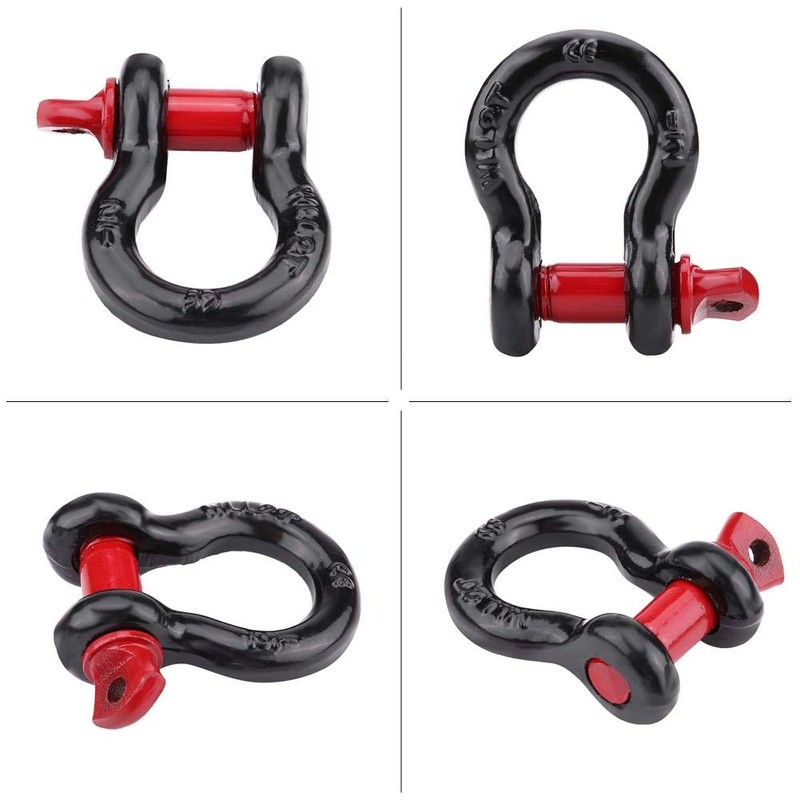 EVGATSAUTO Shackle Bracket, Galvanised High Performance Shackle D Ring 2T/4400