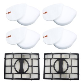 Carkio Filters Replacement Kit for Shark Navigator Zero-M Lift-Away Speed Upright ZU560, ZU560C, ZU561, ZU562, ZU572, UV572CCO, UV650, Replace Part XHEPA560 & XFFK560, 4 Foam & Felt 2 HEPA Filters