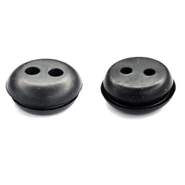 cyclingcolors 2 x Fuel Tank Rubber Grommets Gas Cutter Petrol Tank Nozzle Universal Fuel Line Pipe Seal Brush Cutter Trimmer Lawn Mower Diameter 21.5 mm 2 Holes