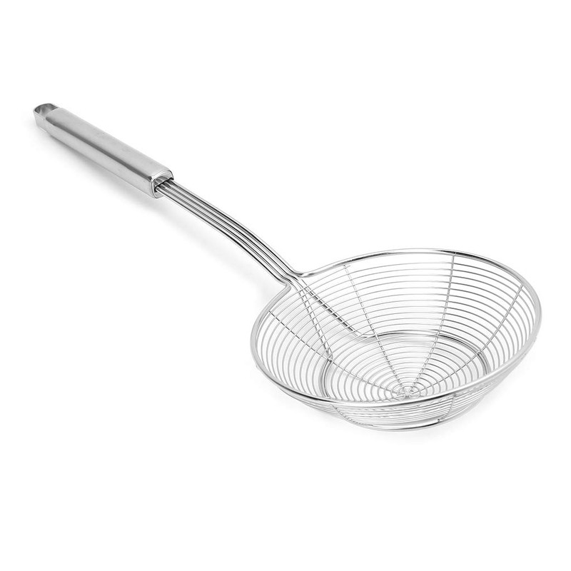 KOFUN Spider Strainer Skimmer, Solid Spider Strainer Skimmer Ladle Stainless