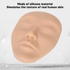 Makeup Practice Face, 5D Practice Skin Head, Silicone Elastic Soft
