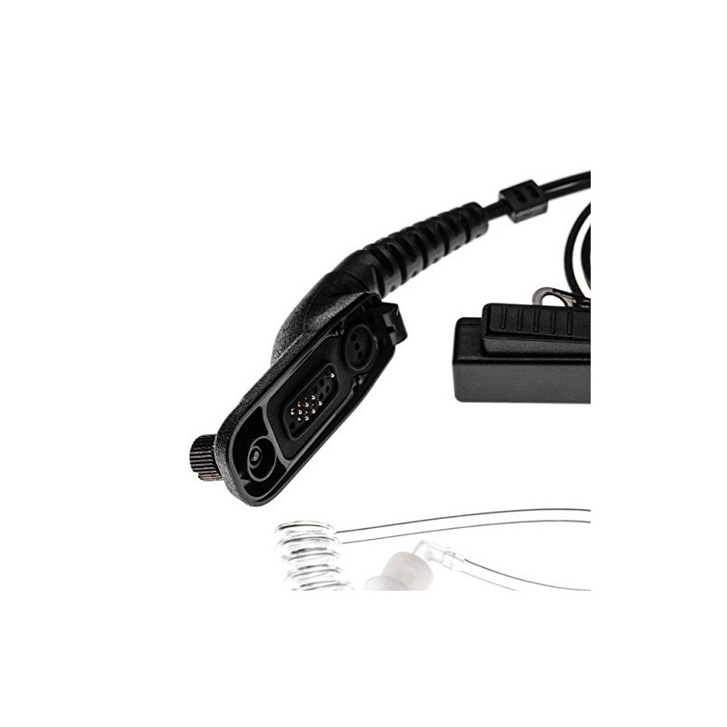 vhbw Headset with push-to-talk microphone suitable for Motorola DP3600, DP3601,
