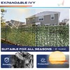 Windscreen4less Artificial Expandable Ivy Leaf Faux Leaves Privacy Fence Screen