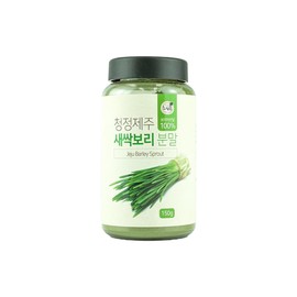 Detailed page notation Pureundeul Clean Jeju Barley Sprout Powder 130g Young Barley Leaf Benefits Easy to Eat Gift for Parents Breakfast Substitute / 푸른들 청정제주 새싹보리 분말 130g 어린 새싹보리잎 효능 먹기편한 부모님선물 아침대용