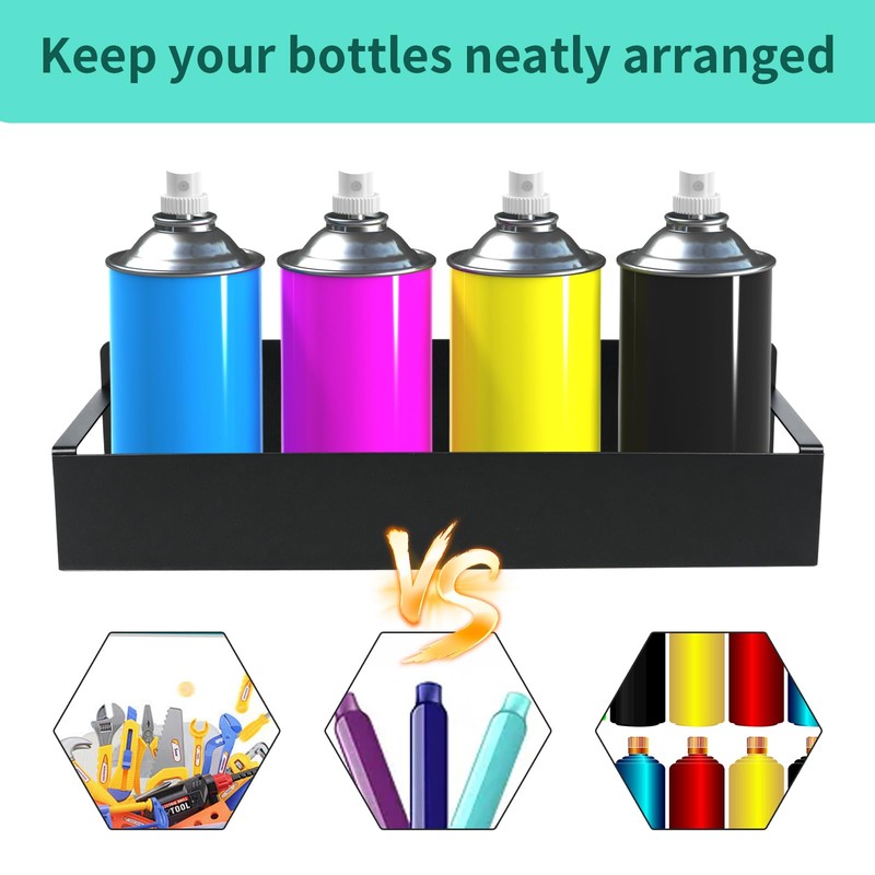 CONEHOY 8 Pcs Magnetic Spray Can Holder Wall Mounted Magnet