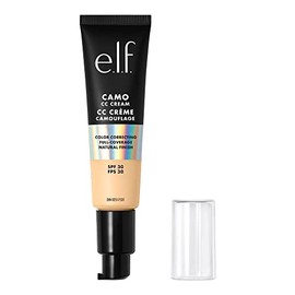 e.l.f. Camo CC Cream | Color Correcting Full Coverage Foundation with SPF 30 | Fair 140 W | 1.05 Oz (30g)
