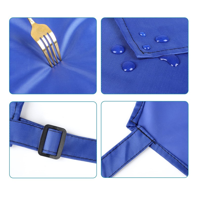 2 Pack Waterproof Rubber Vinyl Apron 40 Inch Chef Aprons