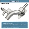 Aluminum Engine Coolant Thermostat Housing Water Outlet Compatible with 2011-2016
