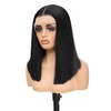 Black Bob Wigs for Black Women Straight Synthetic Lace Front