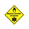 Medical Oxygen On Board Window Sticker