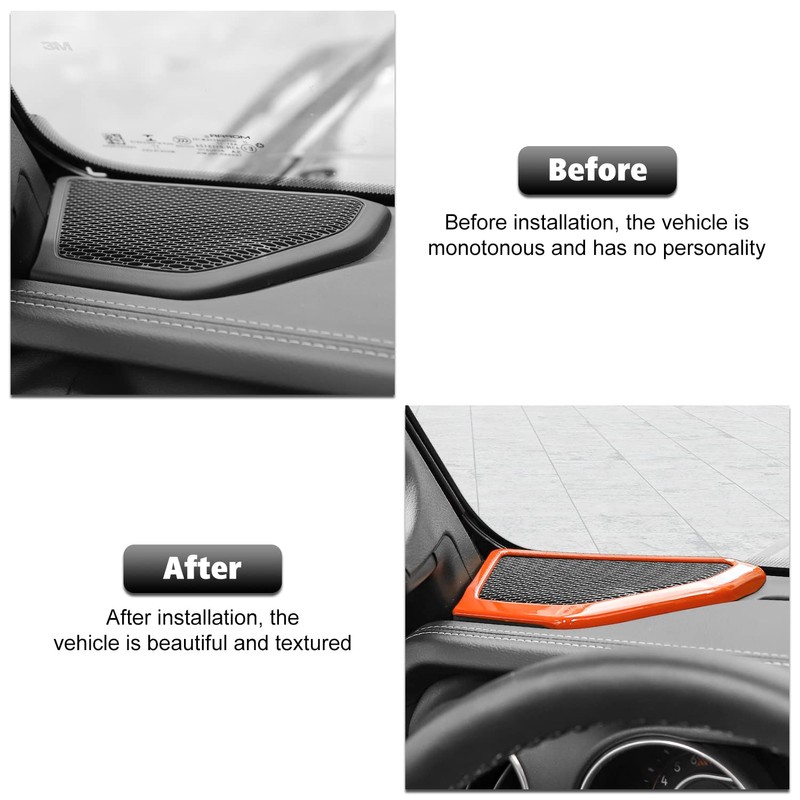 RT-TCZ A Pillar Speaker Trim Cover Ring Decoration Interior Accessories