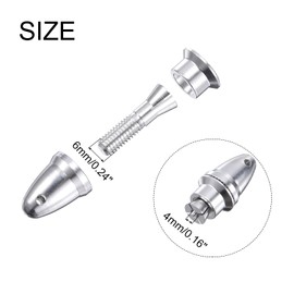 MECCANIXITY Propeller Adapter RC Plane Airplane Spinners, 4mm Aperture and 6mm Output Axle Propeller Adapter Saver for Shaft Brushless Motor Speed Controllers, Pack of 3