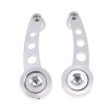 2x Billet Aluminum Window Crank Handle Chrome For Hot Rod