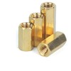 MACHSWON 50 PCS Hexagonal Internal Thread Two-Way Copper Column M3*24mm