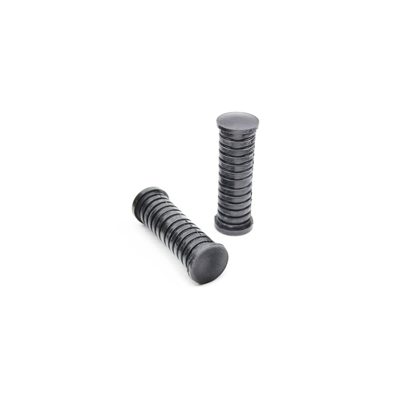 BISOMO 2 x Black Foot Peg Rubber Foot Pegs Foot