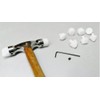 Dual-Head Nylon Hammer, Soft Touch Plastic Tips, Metal Forming Jewellery