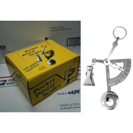 A1Scales Brand 1 Box of 30 Handheld Pocket Silver 90 Degree Postal Scale Grams Up to 4 Ounces