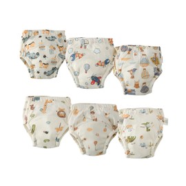 Baby Training Underpants,Soft Breathable Cotton Absorbent Potty Training Underwear for Baby Boy 1T