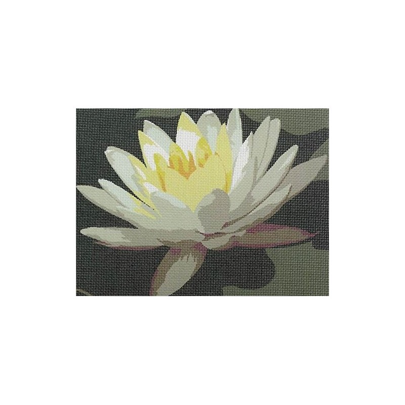 Pepita Needlepoint Canvas: Water Lily, 12" x 9"