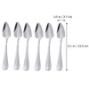 DOITOOL Stainless Steel Silver Grapefruit Spoons - Set of 6