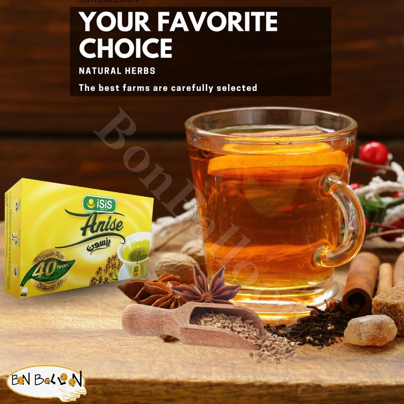 BonBalloon Isis Herbal Tea Organic Natural Egyptian Anise Tea Flower