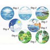 4.5" Creation Circles Felt Figures for Flannel Board Bible Stories-precut