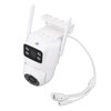 PTZ Security Camera WiFi Dual Lens 4MP Night Vision Motion