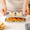 Cerkik Rectangle Serving Platter Set - 8 Inch Ceramic Dinner