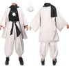 C-ZOFEK Anime Cosplay Haori Kimono Jacket Pants Black Stretchy Top