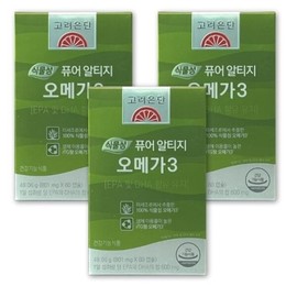 Goryeo Eundan Korea Eundan Vegetable Pure Altige Omega 3 801mg x 60 capsules 3 units/SJ / 고려은단 식물성 퓨어 알티지 오메가3 801mg x 60캡슐 3개/SJ