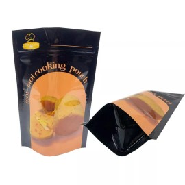 Bimbo Kitchen Reusable Moimoi Cooking Pouch (Pack of 50) Stand-Up Steam Bag