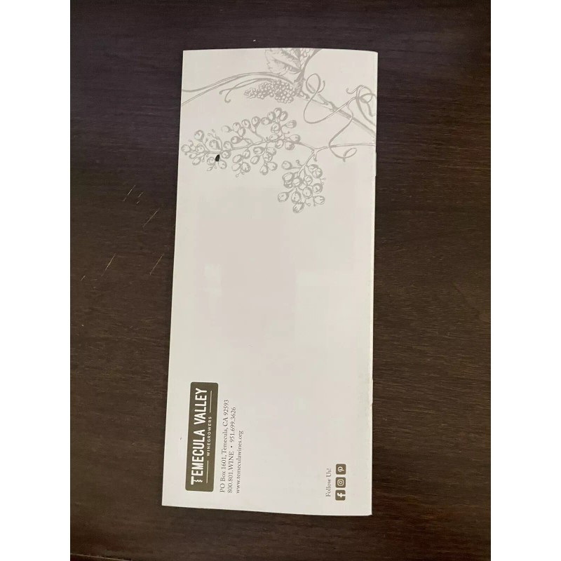 Temecula Valley Wine Country California Brochure