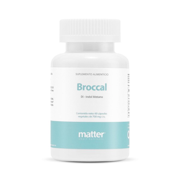 MATTER SMART NUTRIENTS| Broccal, Di-Indol Metano I Ayuda al sistema inmunológico y a equilibrar los niveles hormonales I Ideal para hombre y mujeres I 60 cápsulas vegetales