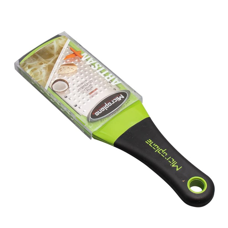 Microplane 42701 Artisan Series Coarse Grater Green Cheese Grater, Grater,