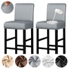 Lebaley 2 Pack Bar Stool Covers with Backs Waterproof Stretch
