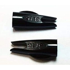 GPP Classic Nock (100 Count) for Wooden & Bamboo Arrow 5/16,Black