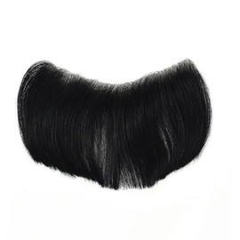 Men's Bangs Wig Cover Human Hair M-shaped Hair Extensions (WFHFK6C) / 붙이는 남자 앞머리가발 커버 인모 M자 붙임머리 (WFHFK6C)