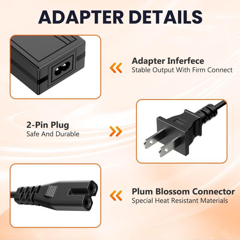 12V AC/DC Adapter for Onsju 18 Egg Incubator with Automatic